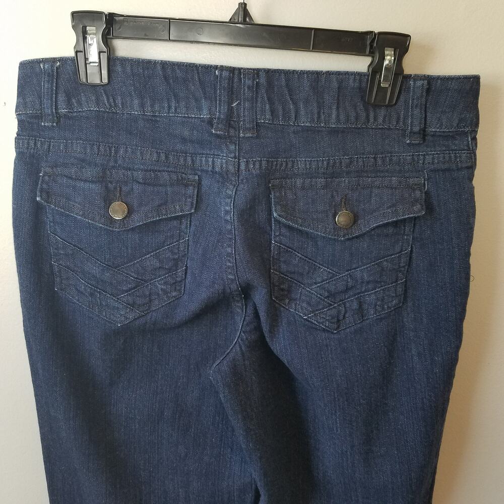 Liz Claiborne Womens Petite Flap Pocket Dress Straight Leg Jeans Size 12P - Picture 7 of 8